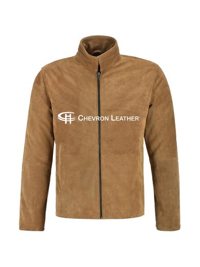 Daniel Craig James Bond Men's Camel Brown Real Suede Leather Morocco Movie Specter Boluson Jacket