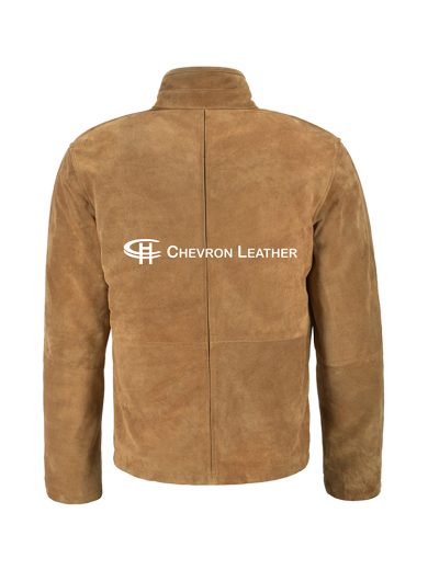 Daniel Craig James Bond Men's Camel Brown Real Suede Leather Morocco Movie Specter Boluson Jacket